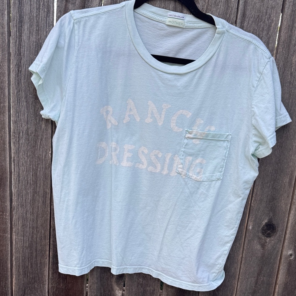 MOTHER Pastel Blue Graphic Tee